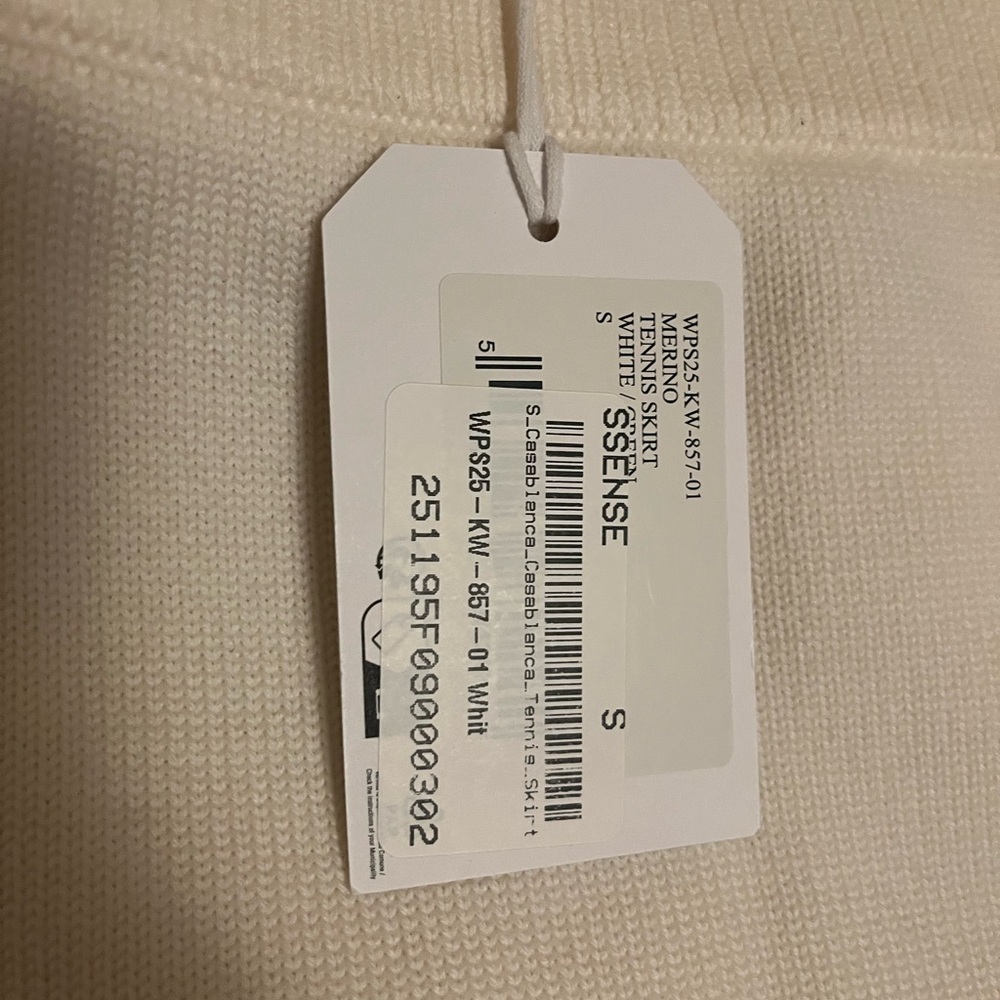 Casablanca wool tennis skirt - Picture 2 of 4